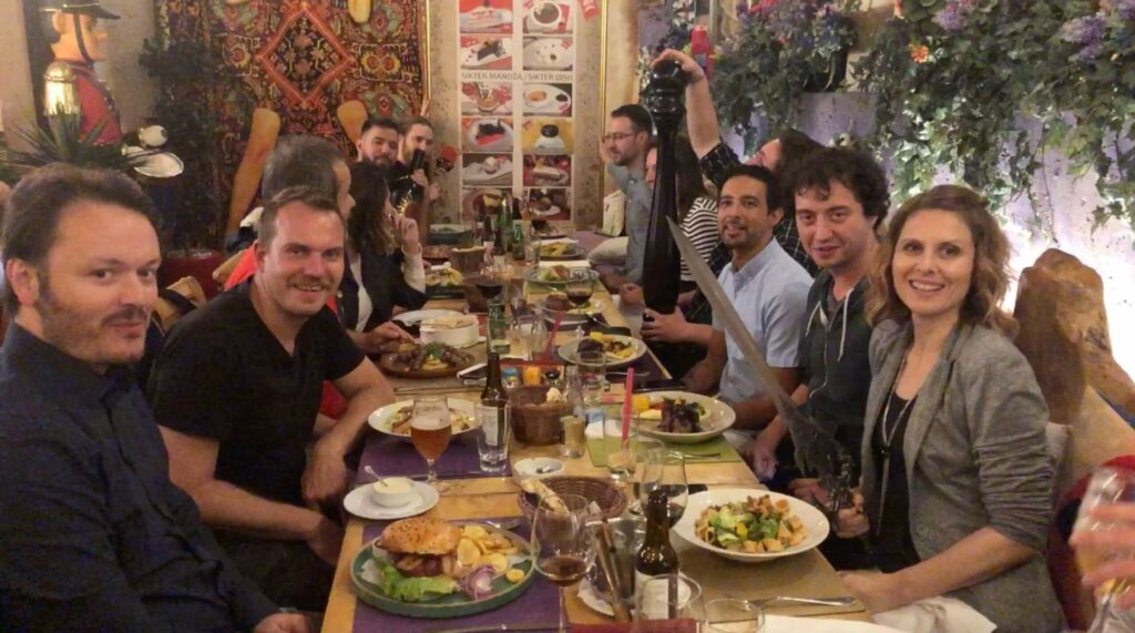 Staff of Support Adventure, the MSP staffing agency, at a team meeting in Belgrade