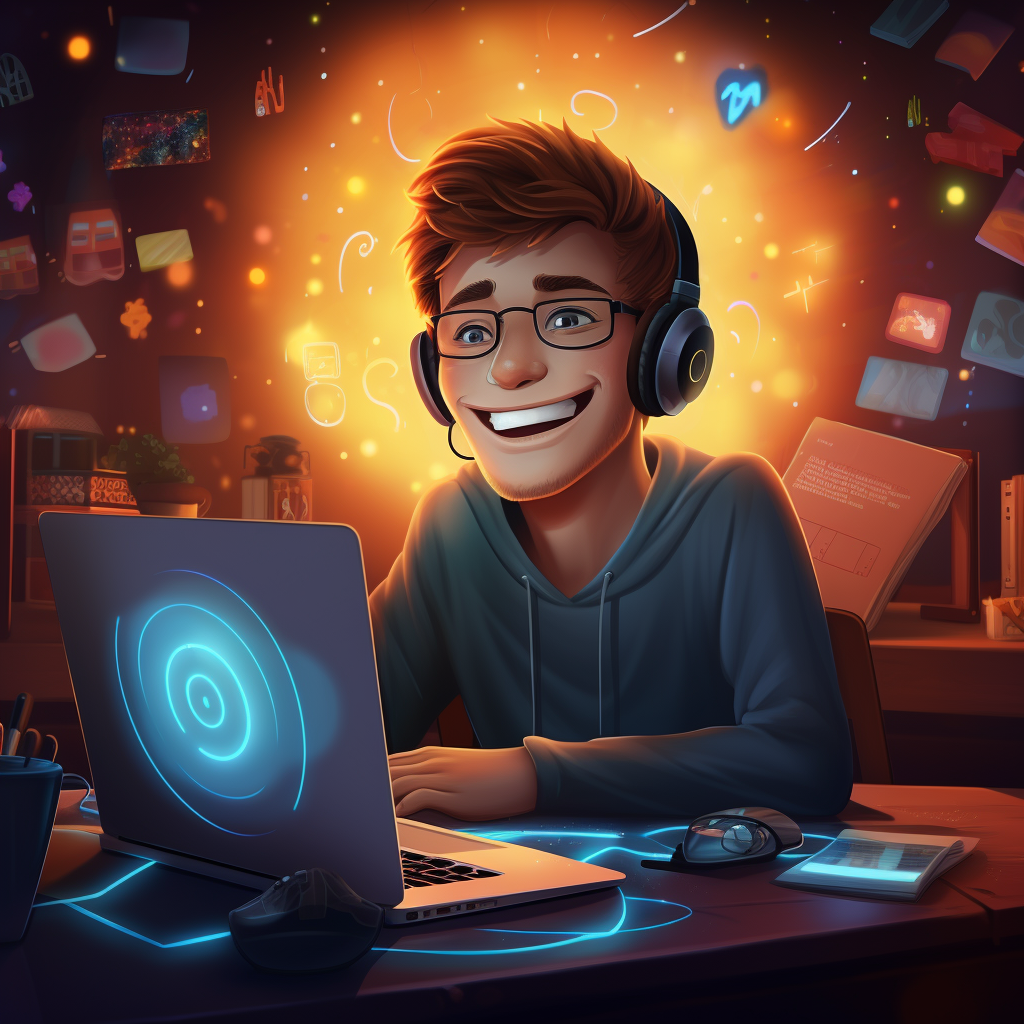 A drawing of a person following SEO best practices like a champ