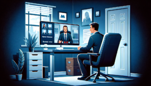 remote level 3 it technician having an interview online