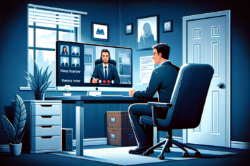 remote level 3 it technician having an interview online